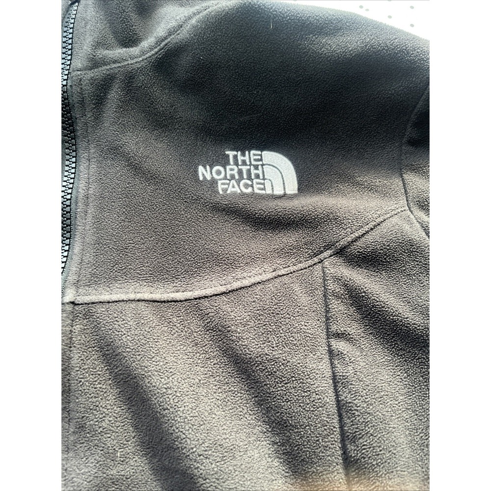 The North Face Black Lightweight Full Zip‎ Fleece Base Layer Jacket Women Medium - Picture 5 of 12